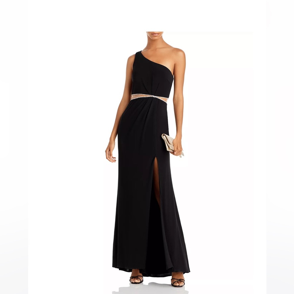 Aqua One Shoulder Formal Dress Size 8